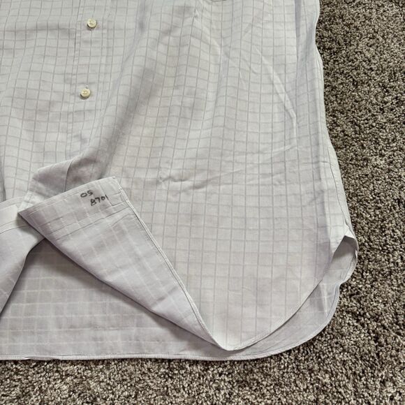 Ermenegildo Zegna Comfort Fit Dress Shirt Check Men’s Size 41/16 Large - Picture 9 of 12